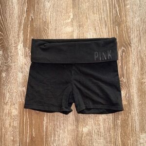 Vintage Y2K PINK Victoria's Secret Women's Black Shorts